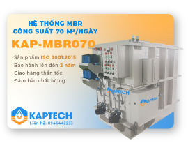 Hệ thống xử lý nước thải MBR công suất 70m3/ngày
