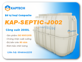 Bể Tự Hoại Composite (SEPTIC) Công suất 2000Lít