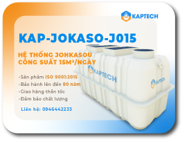 Hệ thống xử lý nước thải JOKASO công suất 15m3/ngày  