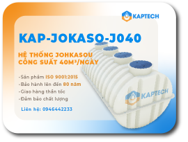 Hệ thống xử lý nước thải JOKASO công suất 40m3/ngày 