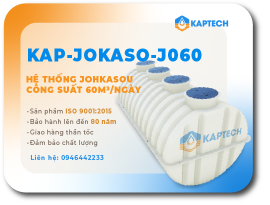 Hệ thống xử lý nước thải JOKASO công suất 60m3/ngày 