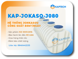 Hệ thống xử lý nước thải JOKASO công suất 80m3/ngày 